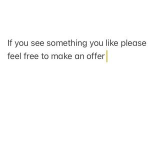 If you see something you like please feel free to make an offer 😊